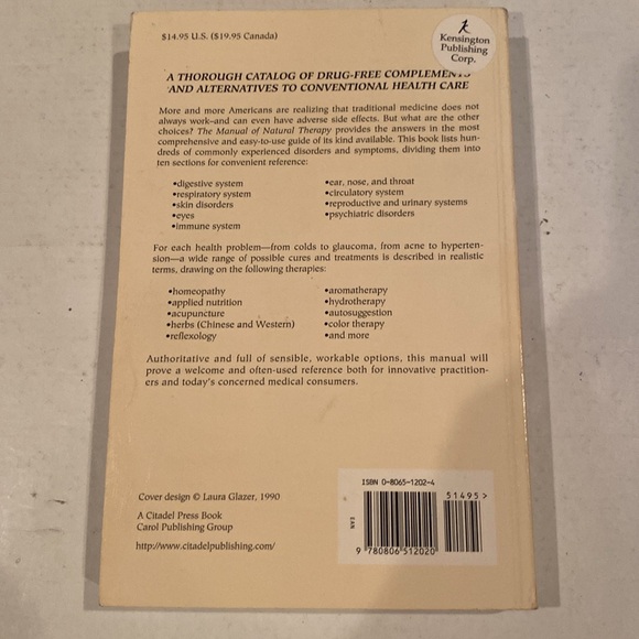 “The Manual of Natural Therapy,” Softcover - Picture 2 of 2
